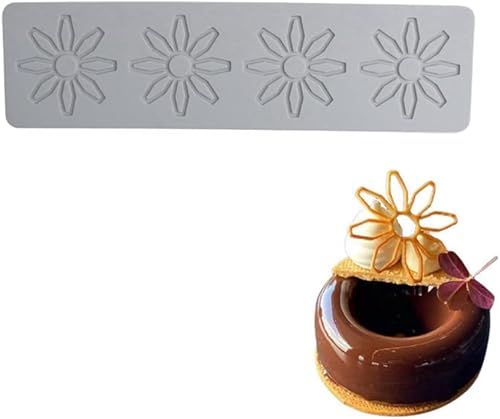 Vista 20 de Molde de silicona en forma de flor, molde de silicona 3D para fondant, molde de silicona para pasteles, fondant, molde de arcilla para fondant