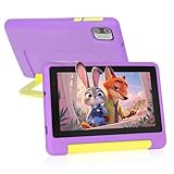 Whitedeer Kids Tablet, 7 inch Tablet for Kids 3-7 Ages 8GB RAM +64GB ROM, Android 13, Parental Controls, Dual Camera, Wi-Fi, Bluetooth, Type-C, Impact Resistant Case, Gift,Purple