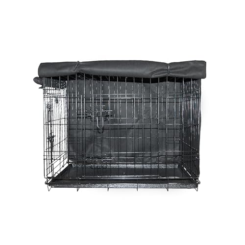 Housse de cage pour chien Danish Design gris XL occultante amovible