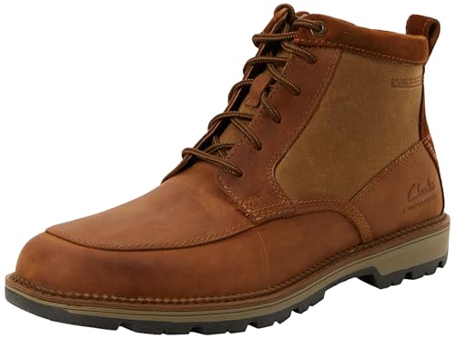 Clarks Maplewalk Rise, Botas Modelo Chukka Hombre, Lea marrón Oscuro, 44 EU