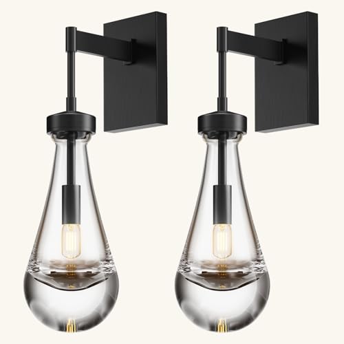 Ringrain Wall Sconces Modern Raindrop Wall Lights Set Of 2 cover