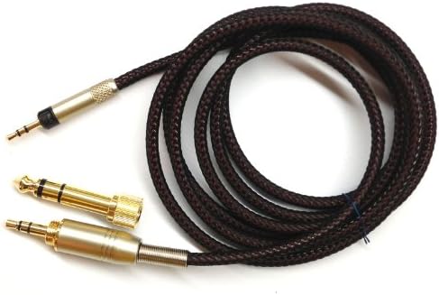 Newfantasia 1.2m Replacement Audio upgrade Cable For Audio Technica ATH-M50x ATH-M40x Headphones - Black