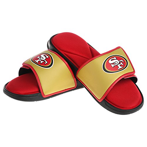 FOCO San Francisco 49ers NFL Mens Foam Sport Slide - L2