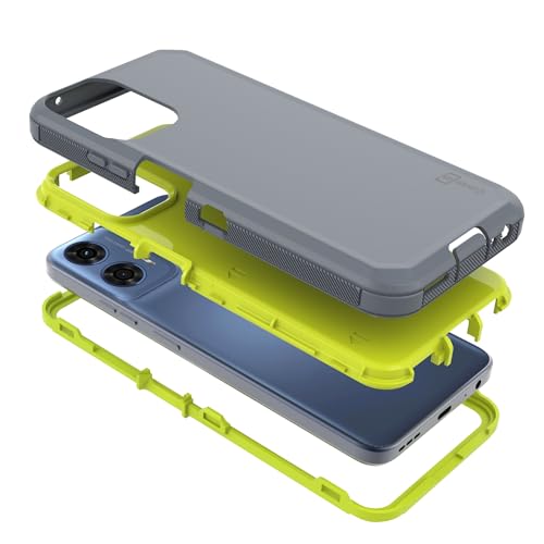 Coveron C290-CO-MOGPOWER5G2024-HY48-GY Rugged Designed For Motorola Moto G Power 5G 2024 Case, Heavy Duty Military Grade A Hybrid Etched Grip Rigid Hard Plastic Cover Fit Moto G Power 5G (2024) Phone Case thumb #2