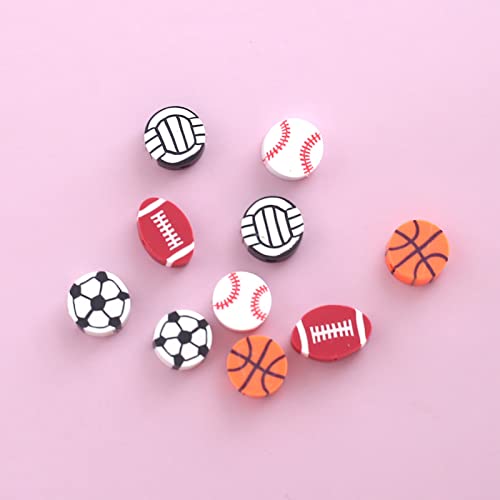 YIEUR Colourful Polymer Clay Beads 300 Pieces Styles Flat Beads Many Colours for Threading Jewellery Crafts Accessories for Bracelets Earrings - Image 3