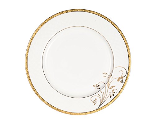 Lorren Home Trends La Luna Bone China 57-Piece 24K Gold Floral Design Dinnerware Set, Service For 8 #TOP4