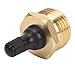 RV Blow Out Plug Brass Winterize Blow Out Adapter Fitting for Motorhome Travel Trailer Water Hose Durable Rustproof Tool for RV Water Line Maintenance
