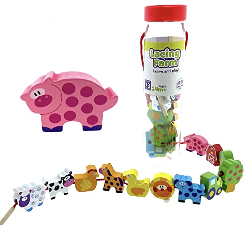 Lotti & Will - Juego de enhebrar (madera, 12 figuras a partir de 2 años) Cover