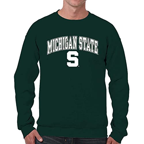 Image of NCAA College Sweatshirt Fleece Crewneck Pullover for Men and Women | Officially licensed NCAA college gameday crewneck pullover - 9 oz fleece lined sweatshirt with arch and logo design