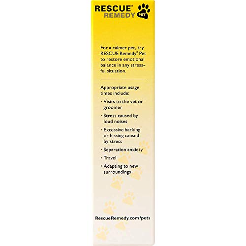 Bach-RESCUE-Remedy-PET-Dropper-20mL-Natural-Stress-Relief-Calming-for-Dogs-Cats-Other-Pets-Homeopathic-Flower-Essence-Thunder-Fireworks-Travel-Separation-Sedative-Free Bach RESCUE Remedy PET Dropper 20mL Natural Stress Relief Calming for Dogs Cats Other Pets Homeopathic Flower Essence Thunder Fireworks Travel Separation Sedative Free