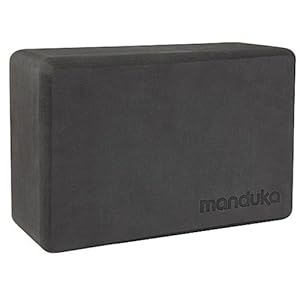 Manduka Foam Yoga Block – Recycled EVA Foam Block with Ergonomic Support, Yoga Equipment, Home Gym Accessory, & Pilates Tool, Lightweight for Travel, High Density, Comfortable Edges