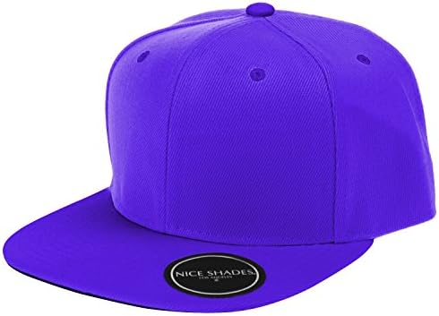 Nice Shades Plain Adjustable Snapback Hats Caps (Many Colors)
