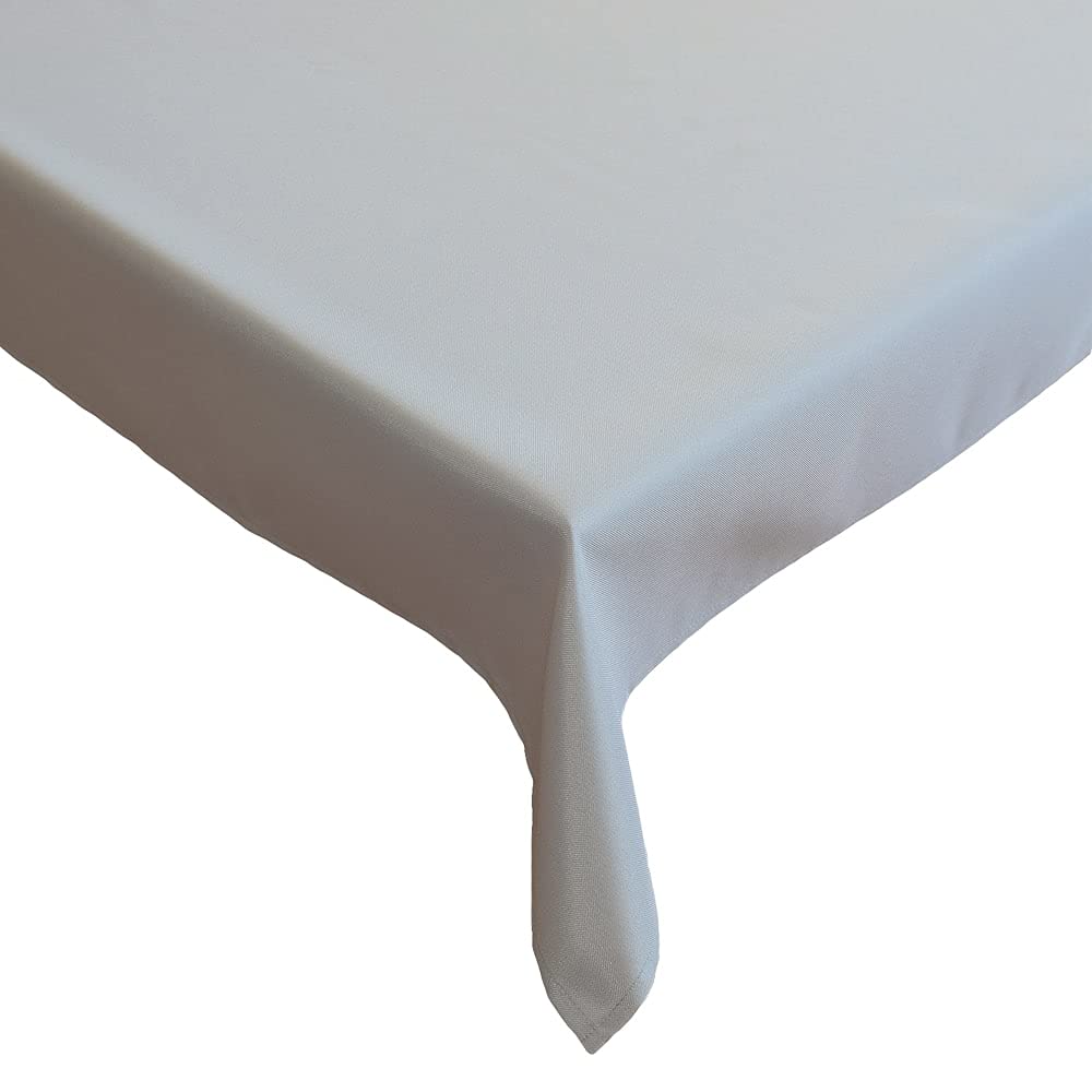 matches21 Tischtuch Untertischdecke Unterdecke einfarbig Tischwäsche Fleckenschutz Ø 160 cm Polyester 1 STK hellgrau Küche, Haushalt & Wohnen