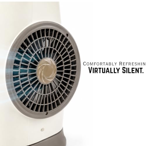 Image of SKYTONE Tower Fan For Room Bladeless, 90 Oscillation & Swivel Action, Knob Control Panel With 3 Speeds, Powerful and Quiet Airflow, Aromatherapy Fan for Home, Office, Kitchen