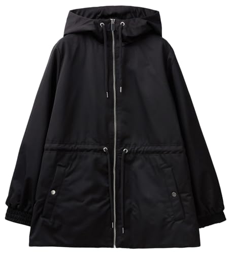 United Colors of Benetton Giubbino 27WZDN054 Giacca, Nero 100, S Donna