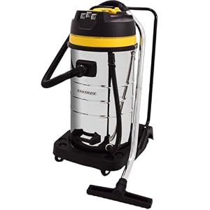 Syntrox Germany 3900 Watt 100 Liter Staubsauger Edelstahl Industriesauger Nass und Trockensauger