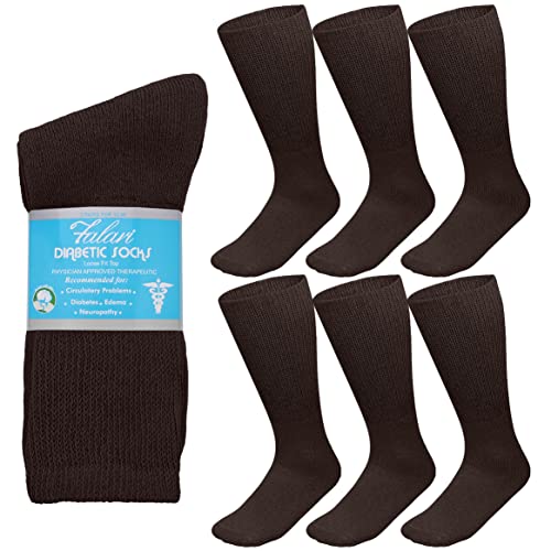Chaussettes diabétiques pour pieds gonflés Falari lot de 6 amples contre la compression