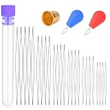 25 Pcs Beading Needles, Embroidery Needle Extra Fine Thin Beading Needles Big Eye Beading Needles, L