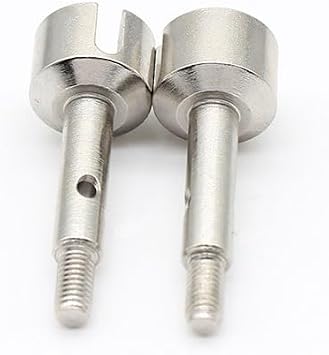 KingVal Replacement Metal Rear Wheel Axle Cup RC Spare Parts Compatible with WLtoys 124008 124010 RC Car