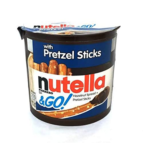 Nutella & Go! Creamy Chocolate Hazelnut Spread With Pretzel Sticks 1.8 Oz Snack Pack #TOP1