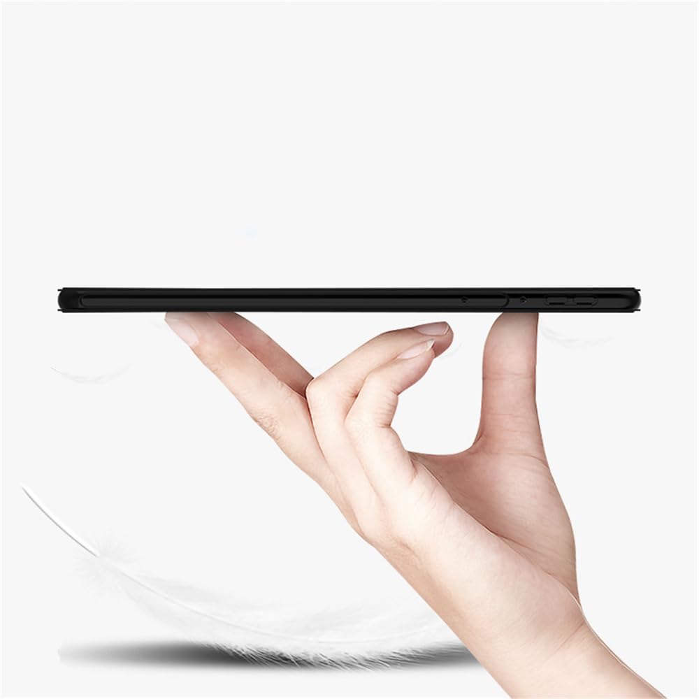 Compatible with Case for Xiaomi Pad 6 Max 14 Inch 2023 Tablet, Full Coverage Ultra Slim Leather Cover Case with Folding Stand Cover Rugged Auto Sleep/Wake (Black)