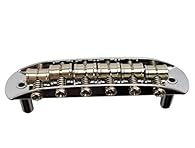 Drop in replacement for Mustang/Jaguar/Jazzmaster to reduce string buzz 7.25" radius, vintage spec, chrome plated steel base plate String spacing: 55.5mm Stud spacing: 73mm