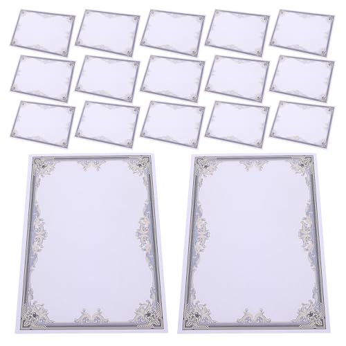Papel para certificados de mérito para imprimir diplomas escolares azul paquete de 50 hojas