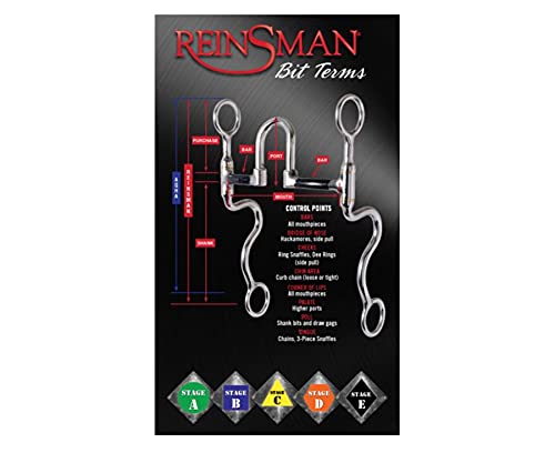 Reinsman 225 Golden Glide Offset Dee Snaffle With 3/8" Smooth Copper; Stage A #TOP2