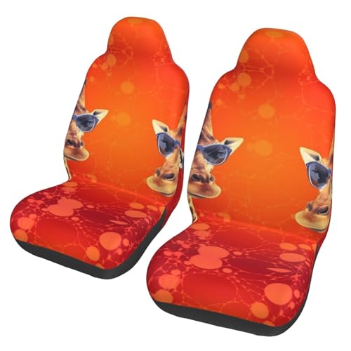 Housses de siège voiture girafe protections avant universelles pour voyages