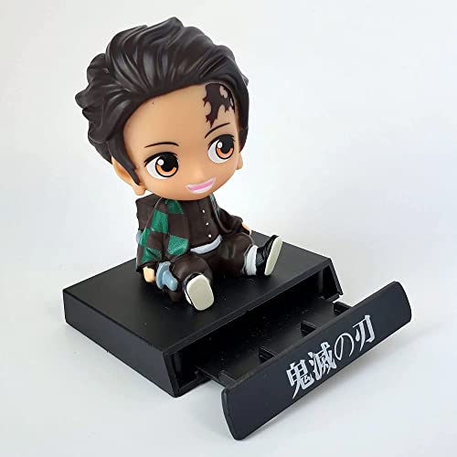 Image of Awestuffs Phone Holder Car Decoration Bobblehead Action Figure Pack of 1 (Tanji D Slayer)