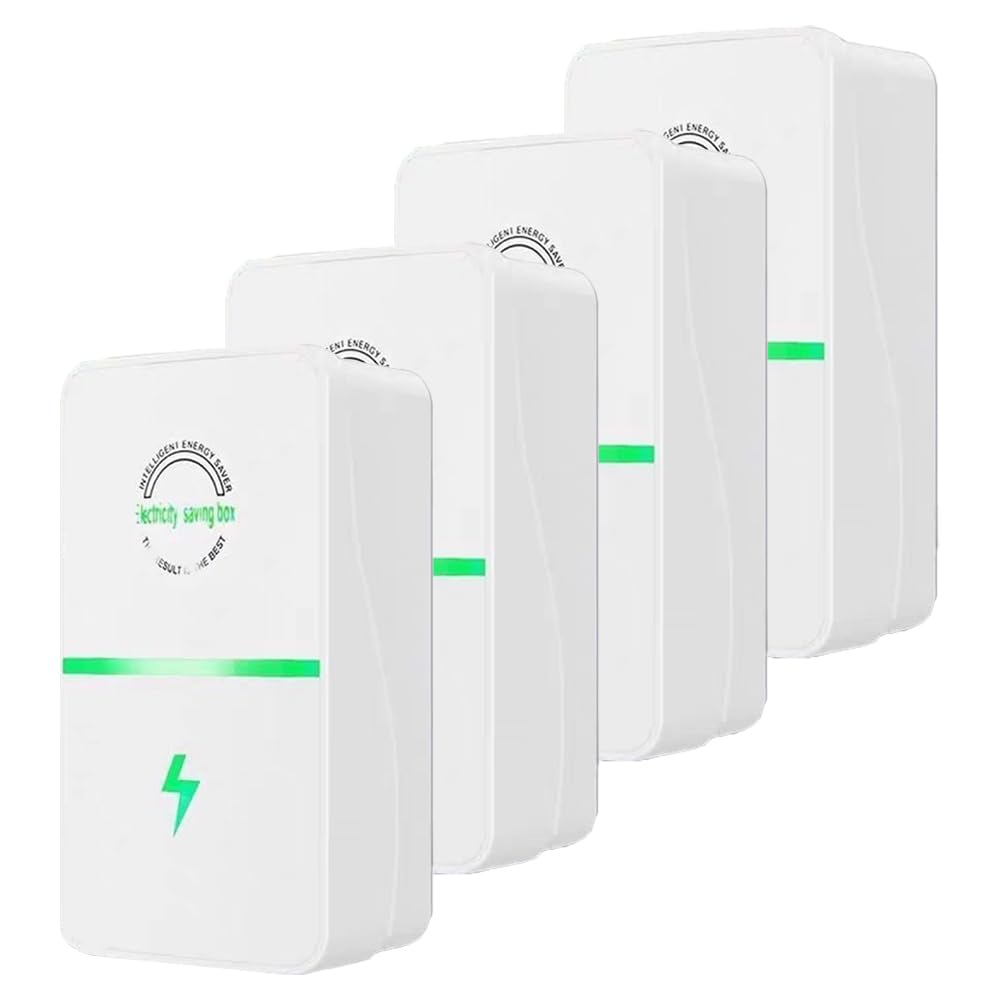 Optiwatt Electricity Saver, Suitable for Home & Commercial Use, Helps Reduce Unnecessary Power Consumption, Works with Various Electrical Appliances (4, White)