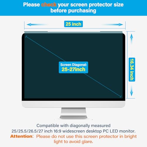 Image of MOSISO Computer Blue Light Blocking Screen Protector Anti-UV Filter Film (Pack of 2)