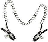 Adjustable Metal Nipple Clamps Non-Piercing Adjustable Metal Nipple Clamps On Nipple Rings Decorative Clip for Clothing Accessories On Nipple Rings Decorative 5692 (RJ-2)