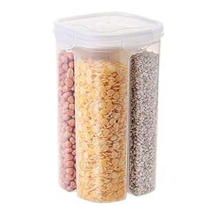 YSYPET Plastic Graan Opslag Luchtdichte Tank Keuken Transparant Grote Capaciteit Voedsel Kan Bewaarbox met Deksel