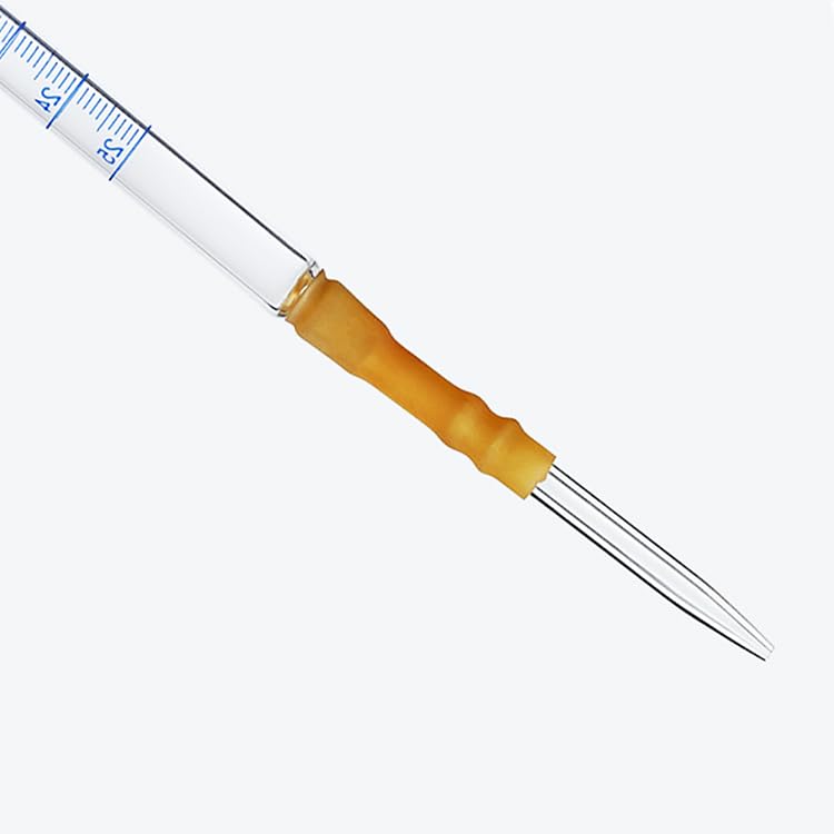 Bureta de Vidrio Clase A con Llave de PTFE, 5-100ml, Schellbach/Ámbar/Claro – Herramienta de Titulación Profesional(Brown PTFE 50ml)