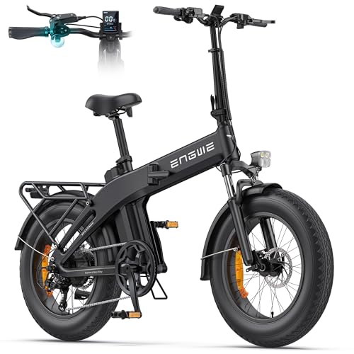 ENGWE Bicicletta Elettrica Pieghevole, Batteria Da 48 V 13,5Ah Con Autonomia Fino A 120km, Sensore Di Coppia Con Freni Idraulici E App Per Ogni Tipo Di Terreno, EP-2 3.0 BOOST (Nero)