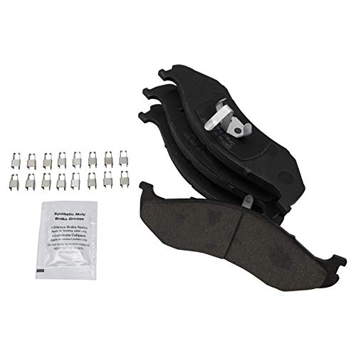 Image of TRQ Performance Front Brake Pad and Rotor Set Ceramic Coated Drilled | For 1999-2001 Jeep Cherokee 1999-2006 Wrangler