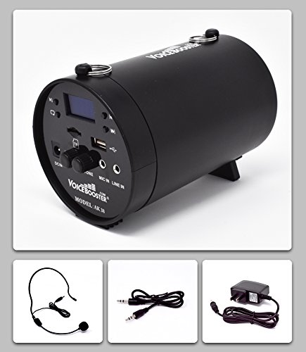 Voicebooster Voice Amplifier & Mp3 Player & Fm Radio 25Watts Black Mr-Ak38 By Tk Products,Portable, For Teachers, Coaches, Tour Guides, Presentations, Costumes, Etc. #TOP1