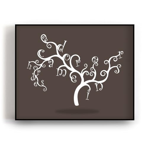 The Dreaming Tree - Song Lyric Art Print, Music Band Wall Canvas Wrap Whimsical Poster, Teacher Appreciation Gift (8x10