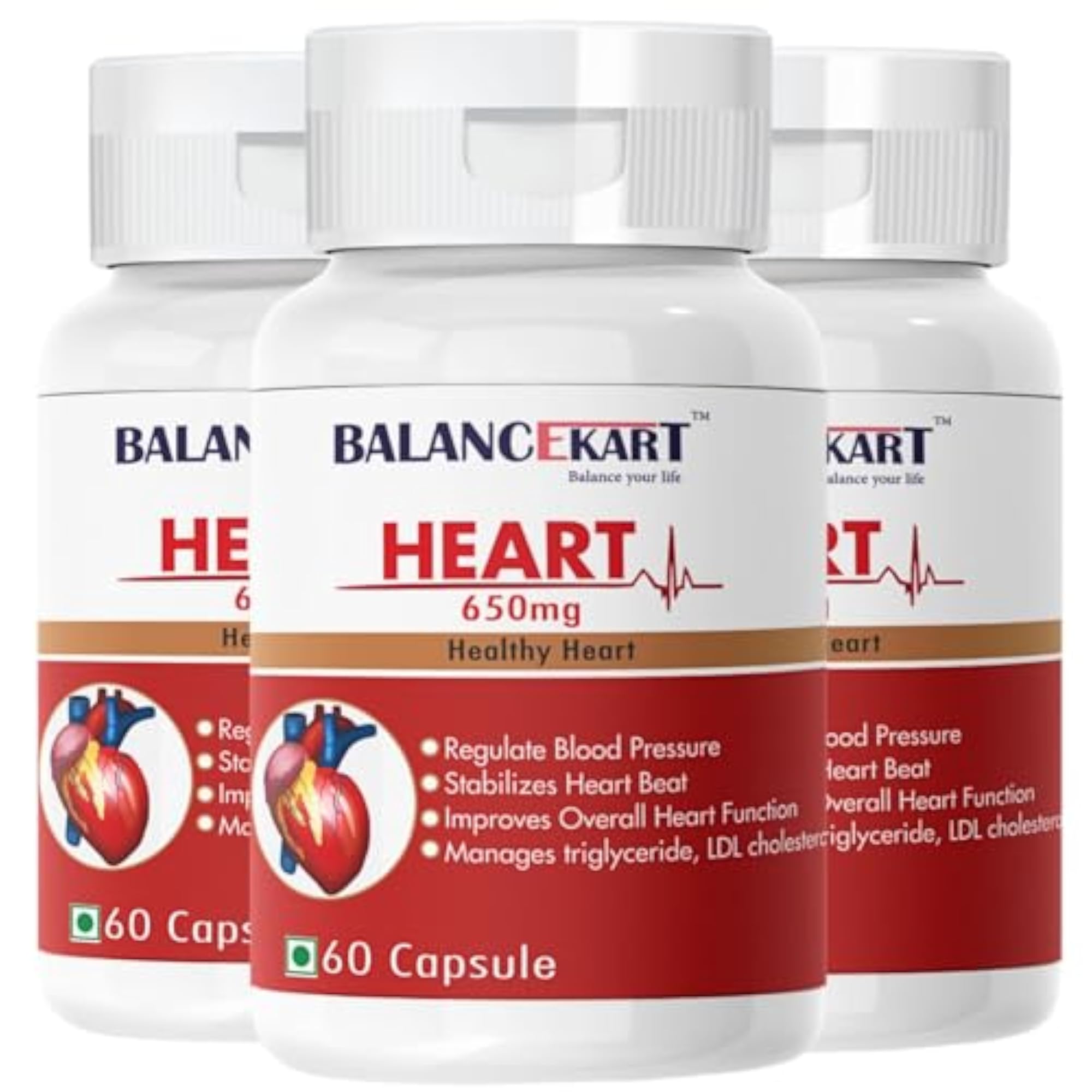 Balancekart Arjuna 650Mg Capsules - Heart Health