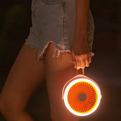 Ventilateur de camping multifonction portable à suspendre avec LED - 7