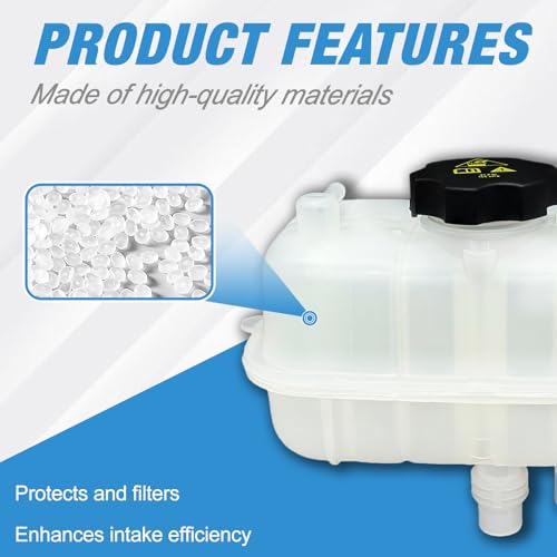 Coolant Overflow Recovery Reservoir Tank 68283565AB 68283565AA Fit for Jeep JT Series Gladiator 2020-2025 V6 3.6L, 2021-2023 V6 3.0L, Fit for JL Series Wrangler 2018-2024 V6 3.6L, 2020-2023 V6 3.0L by LSDZWORK - Image 4