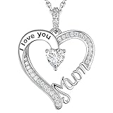 Best Amazon regalos para las madres - GinoMay Te Quiero Mamá Collar Mujer Amor Corazón Review 