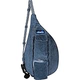 KAVU Rope Cord Bag Sling Crossbody Corduroy Backpack - Denim