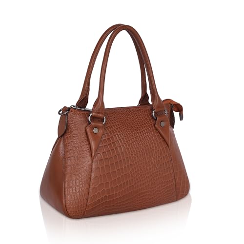 Image of DORPER MONEY Hill Full-Grain Durable Leather Top-Handle satchel Tote Handbags & Shoulder Sling Bags For Women Office Branded Stylish Latest