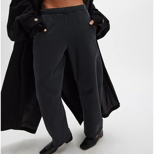 Barrel Sweatpants Women Baggy Wide Leg Track Pants Casual Cotton Palazzo Trousers with Pockets4