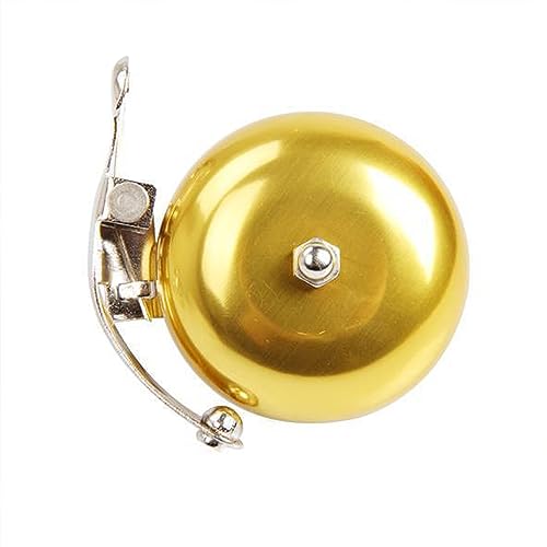 BBxunsless Bicycle Retro Bell Leisure Bicycle Dial Bell Aluminum Silver Gold Coffee Brown Bicycle Bell Bicycle Bell (Gold)