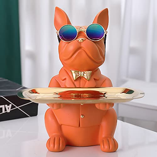 Urn hond met gravure en sculptuur van een Franse Bulldog, handgemaakt Urn hond met gravure en sculptuur van een Franse Bulldog, handgemaakt