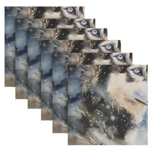 Servilletas de Tela Multicolor 20x20 in Pack x6 miniatura 2