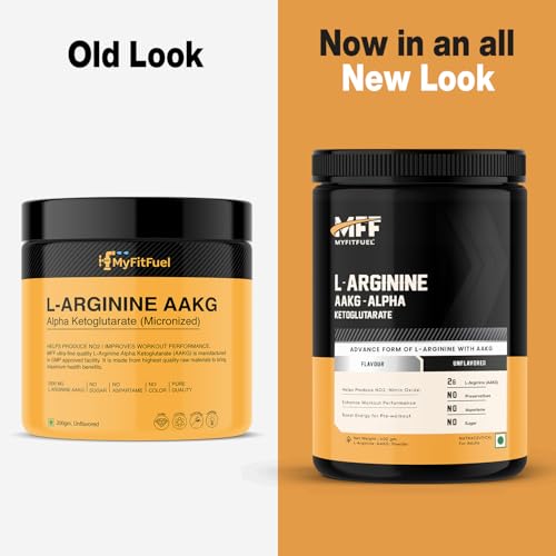Image of MyFitFuel L Arginine Alpha-Ketoglutarate (AAKG) Pre Workout Powder | 400gm (Unflavoured)